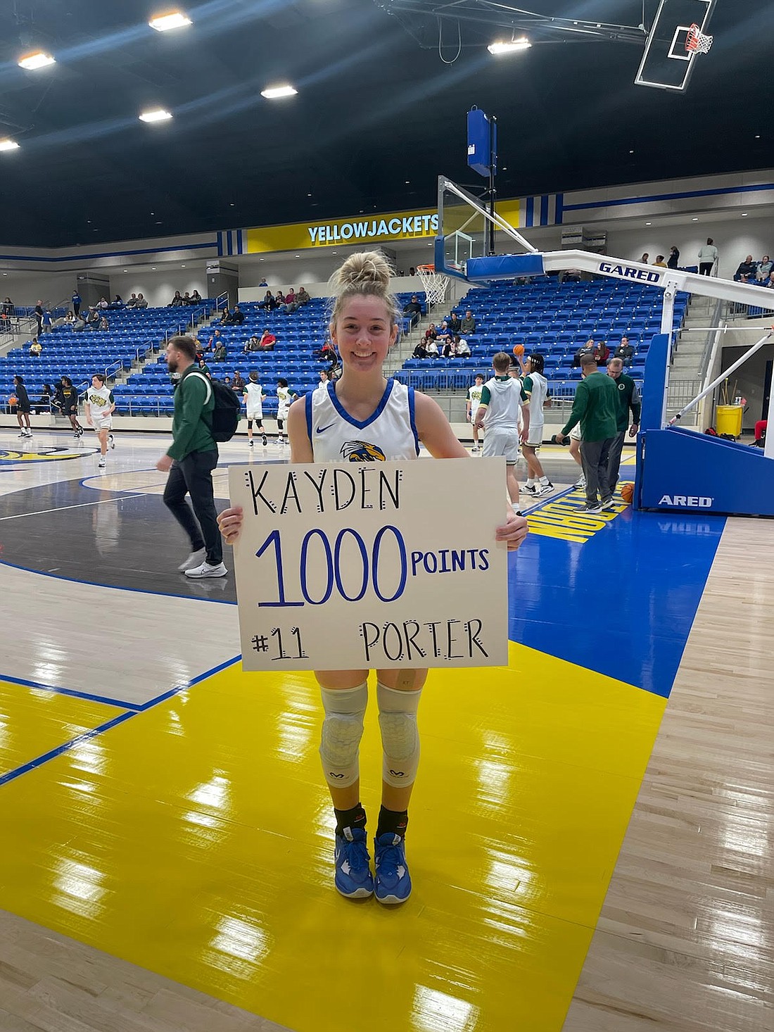 Sheridan’s Kayden Porter eclipsed the 1,000-point mark for her career in the first quarter of the Lady Jackets’ win over Magnet Cove on Wednesday, Dec. 28.