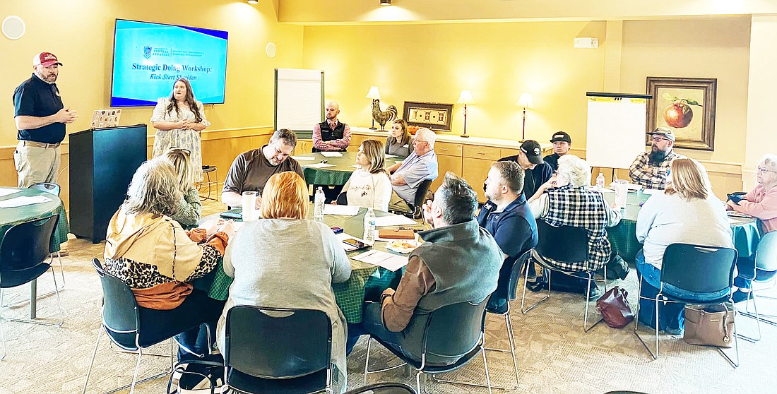 KICKSTART SHERIDAN recently held a Strategic Doing Workshop discussing with area residents in attendance topics of interest to the community and things to help improve the community.