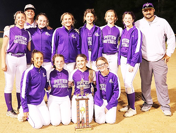 The Poyen Junior Lady Indians’ softball team went undefeated during the 2023 season before finishing the year with a second-place finish in the year-ending tournament.