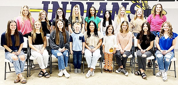 Poyen High School has announced the 2023 Homecoming court. Pictured are (Back, L-R) Kyndal Morrison, Audrey Townley, Ella Moore, Sophia Groomes, Princess Macy Riley, Karley Marsh, Choe Kyle, Tucker Warren, and Rachel Ellison; (Front, L-R) Colby Kyle, Ashlyn Lenard, Madison Bailey, Beckett Beard, Queen Josey Austin, Gracyn Johnson, Reese Holiman, Cali Roark, and Baylie Morrison. Homecoming will be held Oct. 13 with the daytime ceremony beginning at 3 p.m. and the evening ceremony at 6:30 p.m.