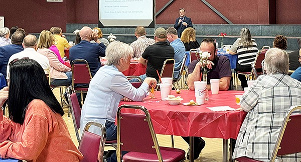 SHERIDAN MAYOR CAIN NATTIN hosted the second annual Taste of Sheridan Business Owner Luncheon Feb. 24 in an effort to recognize the vital role local businesses play in Sheridan.  Photo by Millie McClain