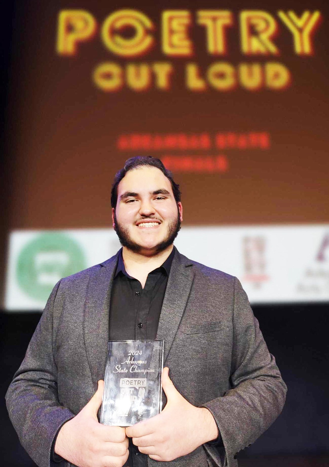 SHERIDAN HIGH SCHOOL senior Tucker Dowler recently earned the Arkansas Poetry Out Loud state title.