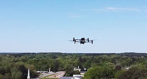 Sheridan Police Department recently acquired a drone to assist in search and rescue efforts, crime scene investigations and reconstructing fatal accidents. Photo by Gretchen Ritchey