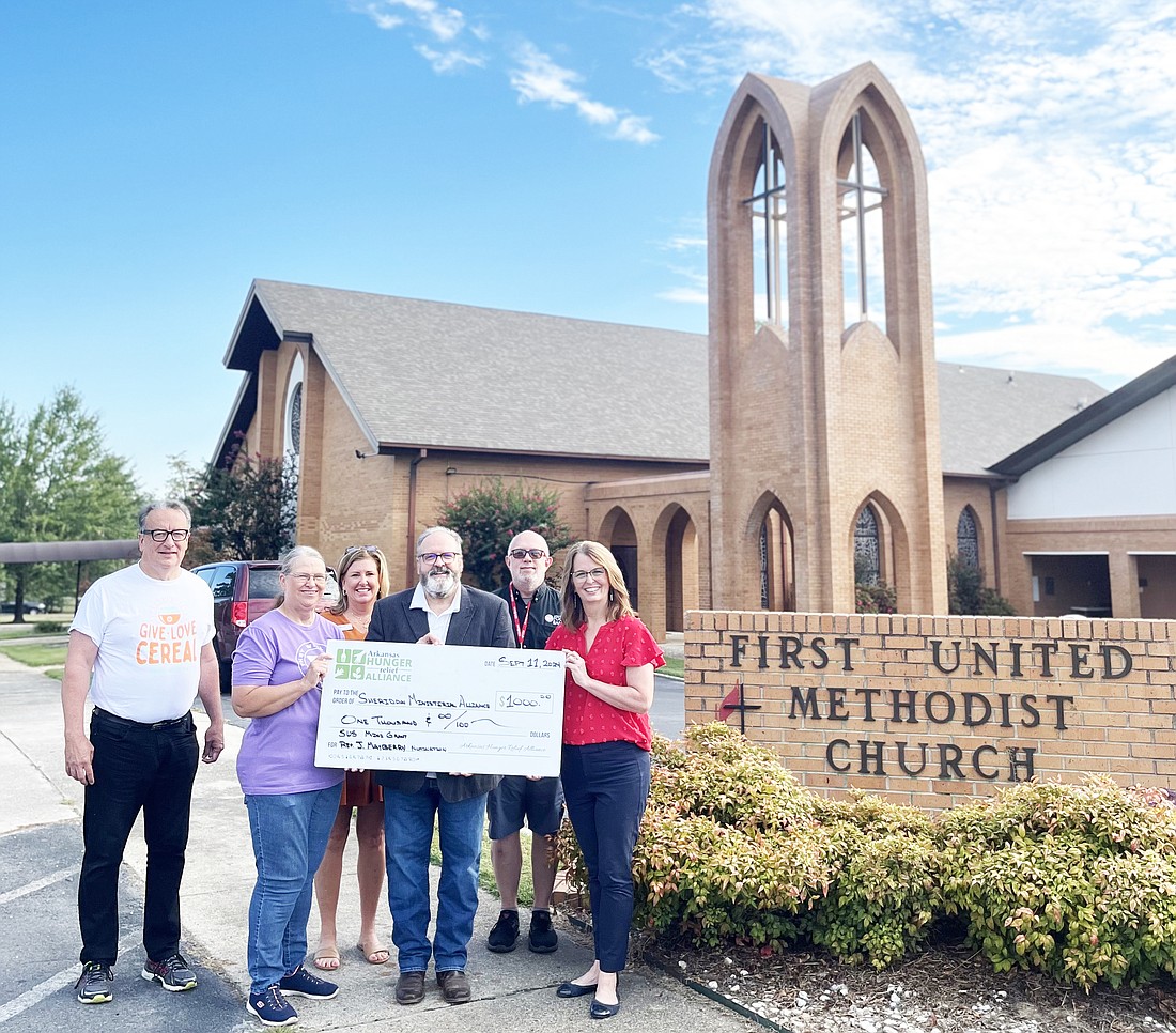 SHERIDAN Ministerial Alliance recently received $1,000 from the Arkansas Hunger Relief Alliance for the Summer Feeding Program, which provides meals to students when school is not in session.