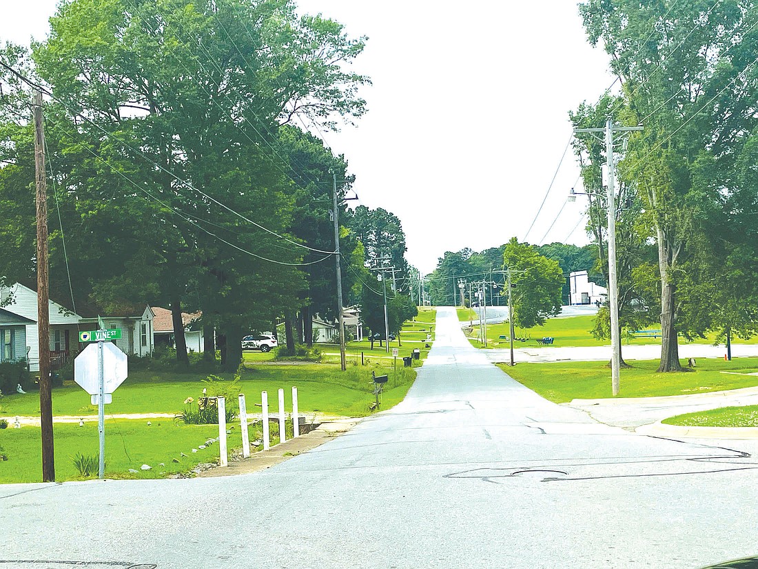 The city wants to widen and improve Red Street, but the plans for the work have been slowed because of land acquisition issues. (Photo: Gretchen Ritchey)