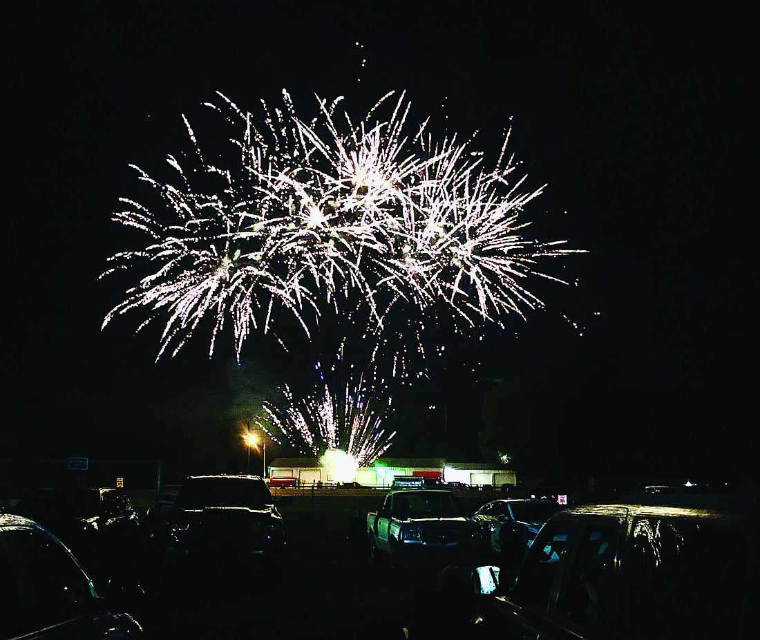 Fireworks lit up the Tull sky on July 2. (Photo: Gretchen Ritchey)