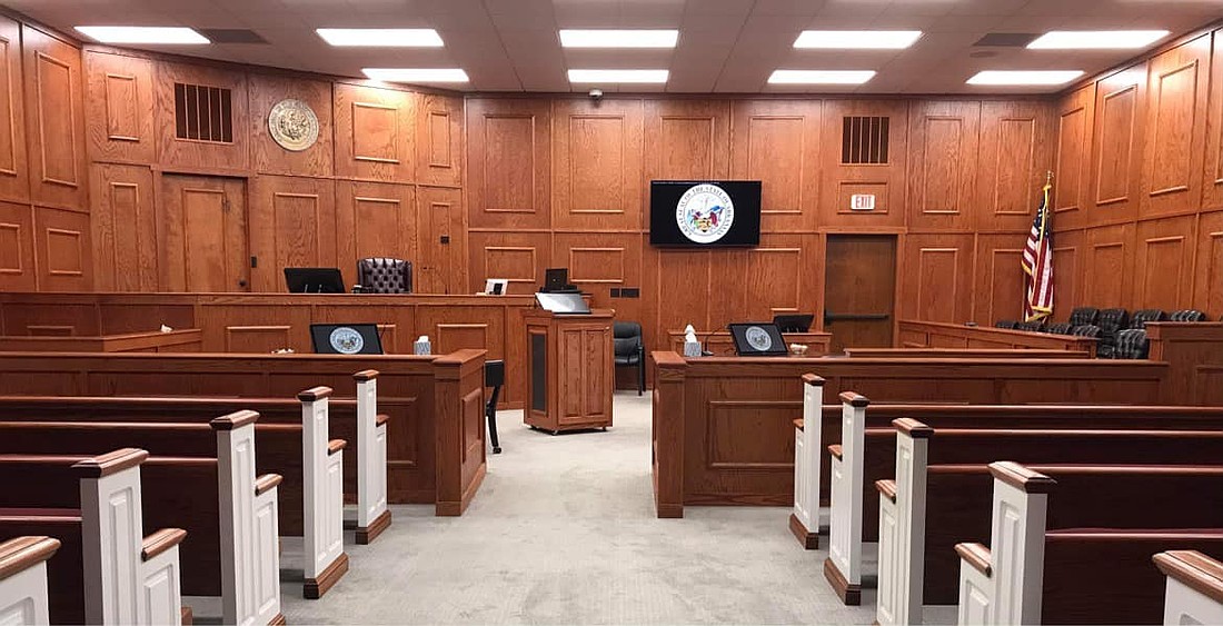 Motions and counter motions have been filed in a case involving a proposed data center and solar farm. A Sept. 9 hearing in this Grant County courtroom has been scheduled for the case. (Photo: The Sheridan Headlight)