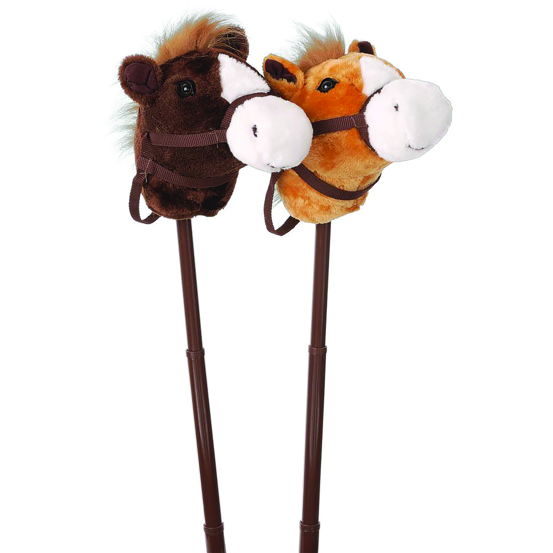 Stick horses Skinny and Pokey are ready for action. (Submitted photo)