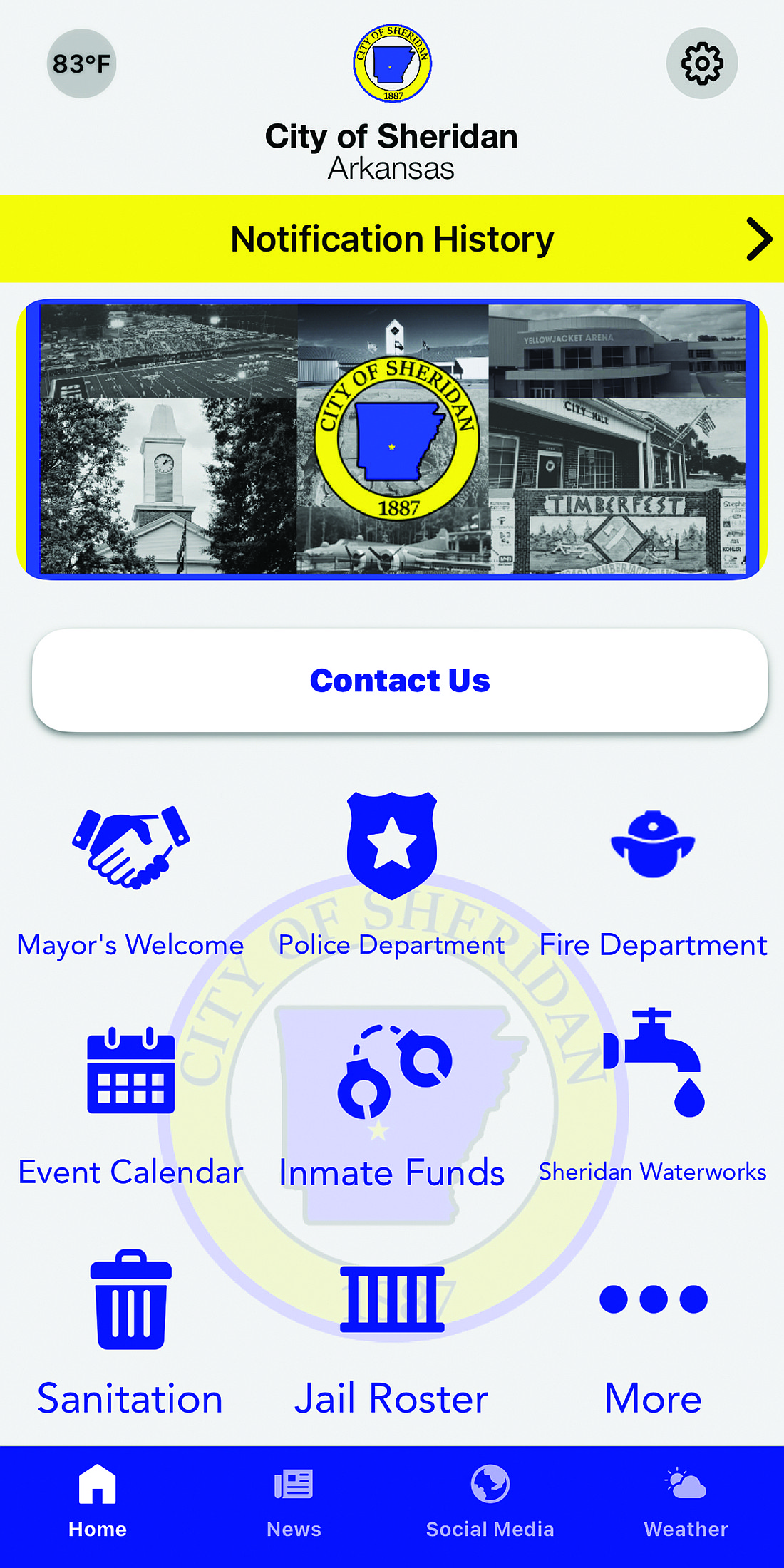 A screen shot shows the city’s new app. (Photo: Gretchen Ritchey)