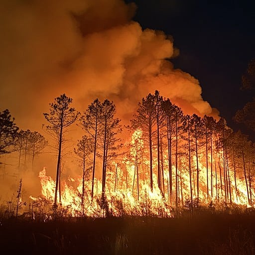 Most wildfires in Arkansas are caused by arson and brush burning. (Photo: StockCake)
