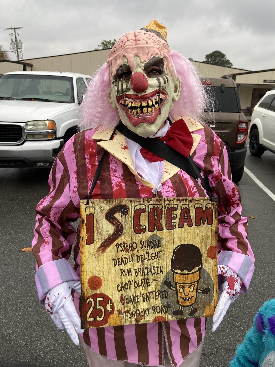 Ghosts, goblins and other life (and non-life) forms will be taking to the streets this Saturday as part of the Grant County Fall Carnival –  like this walking nightmare who attended last year’s carnival. (Headlight file photo)