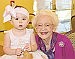 Mollie Elaine Vaughan of Sheridan shares her birthday with her great great grandmother Gertrude Buchanan