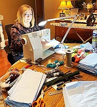 Sheridan's 'Masked Crusaders' sewing for a cause